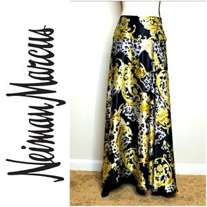 Neiman Marcus Exclusive | 100% silk Georgette maxi skirt Small